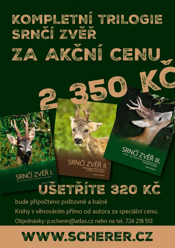 AKCE!!! Objednejte kompletní trilogii Srnčí zvěř za zvýhodněnou cenu